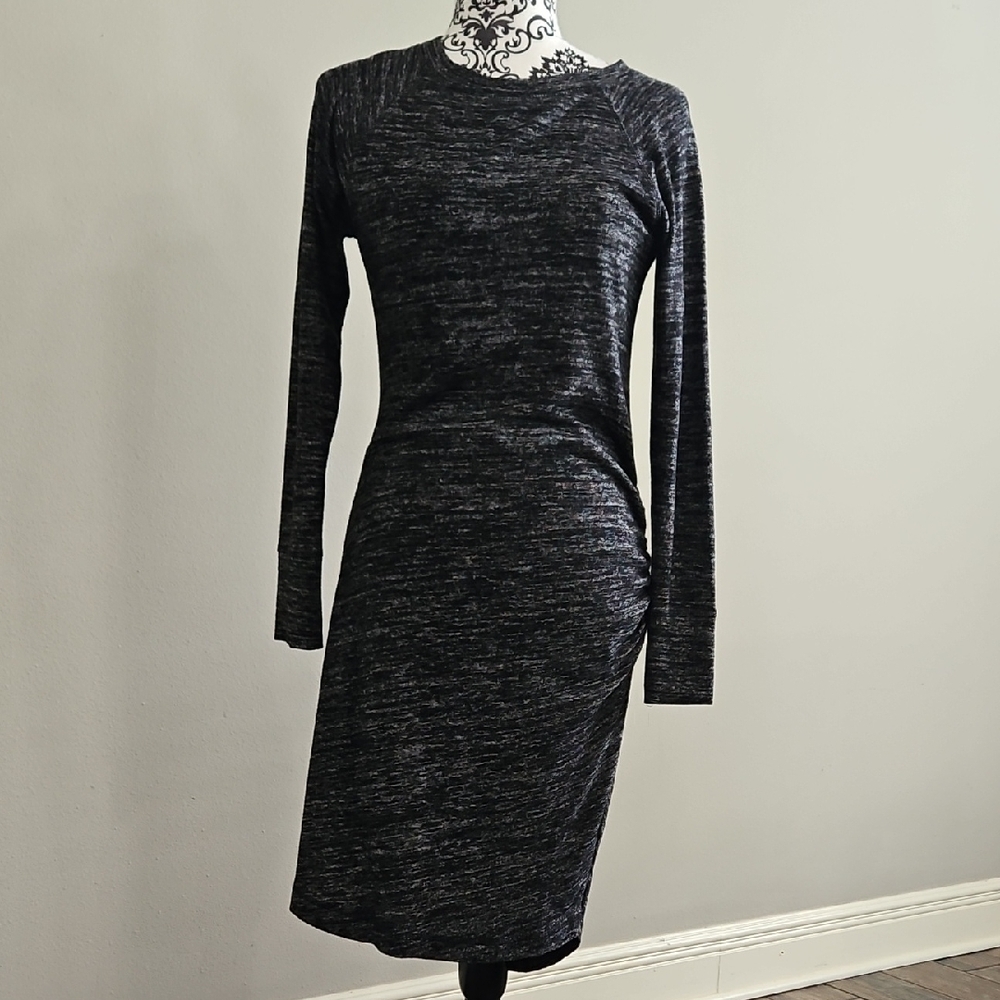 Banana Republic Charcoal Long Sleeve Dress